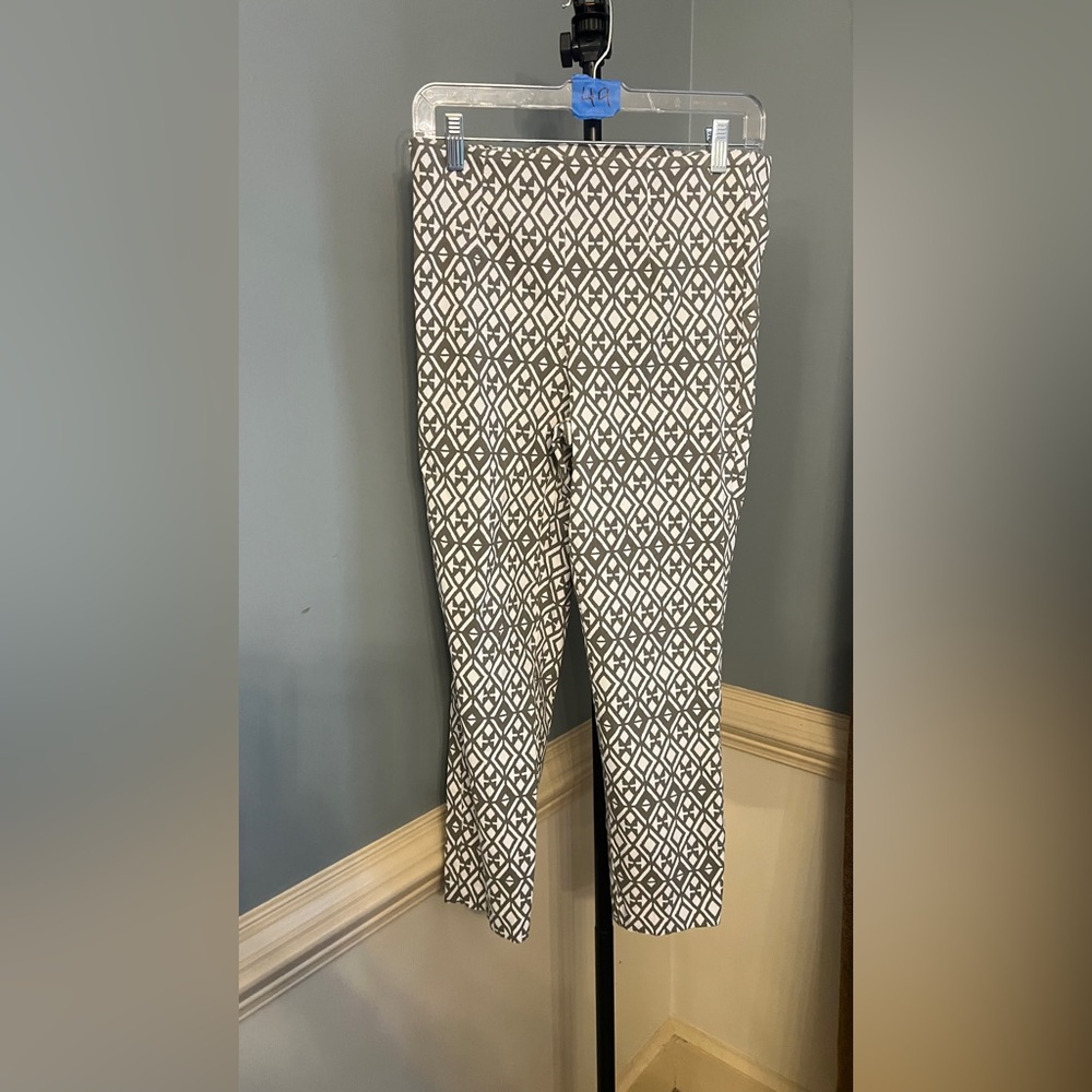 Tribal Gray and White Patterned Pants
